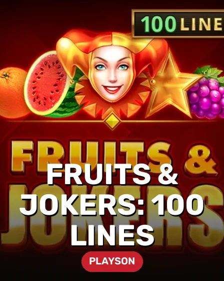 Fruits & Jokers: 100 lines