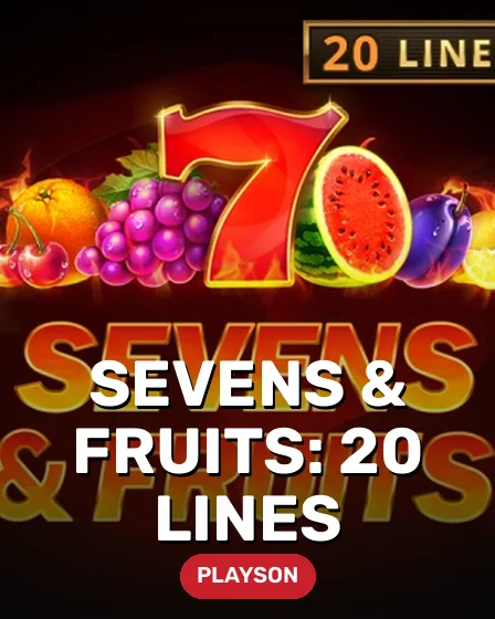 Sevens & Fruits: 20 lines